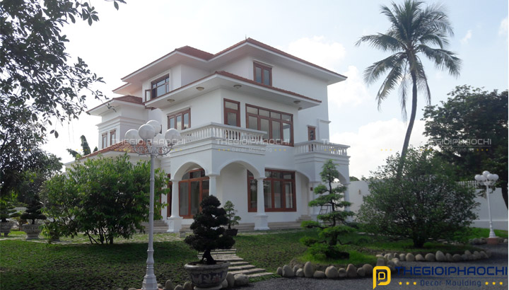 Thi Công Hạng Mục Phào Chỉ Hàn Quốc Biệt Thự Vườn Anh Kiệt